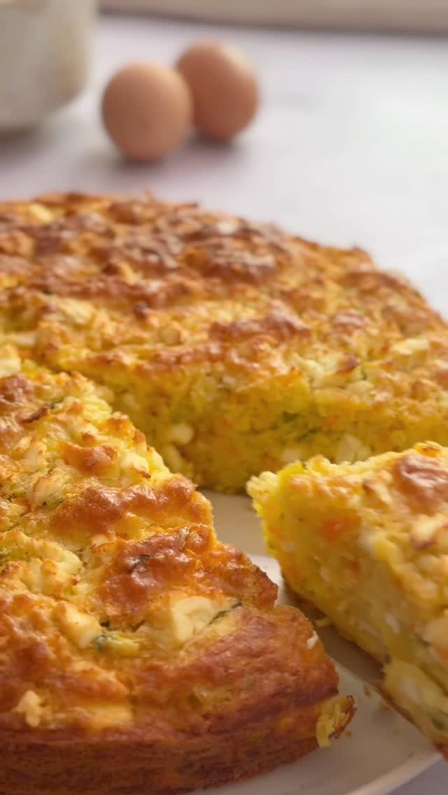 Crustless Pie with Leeks & Feta