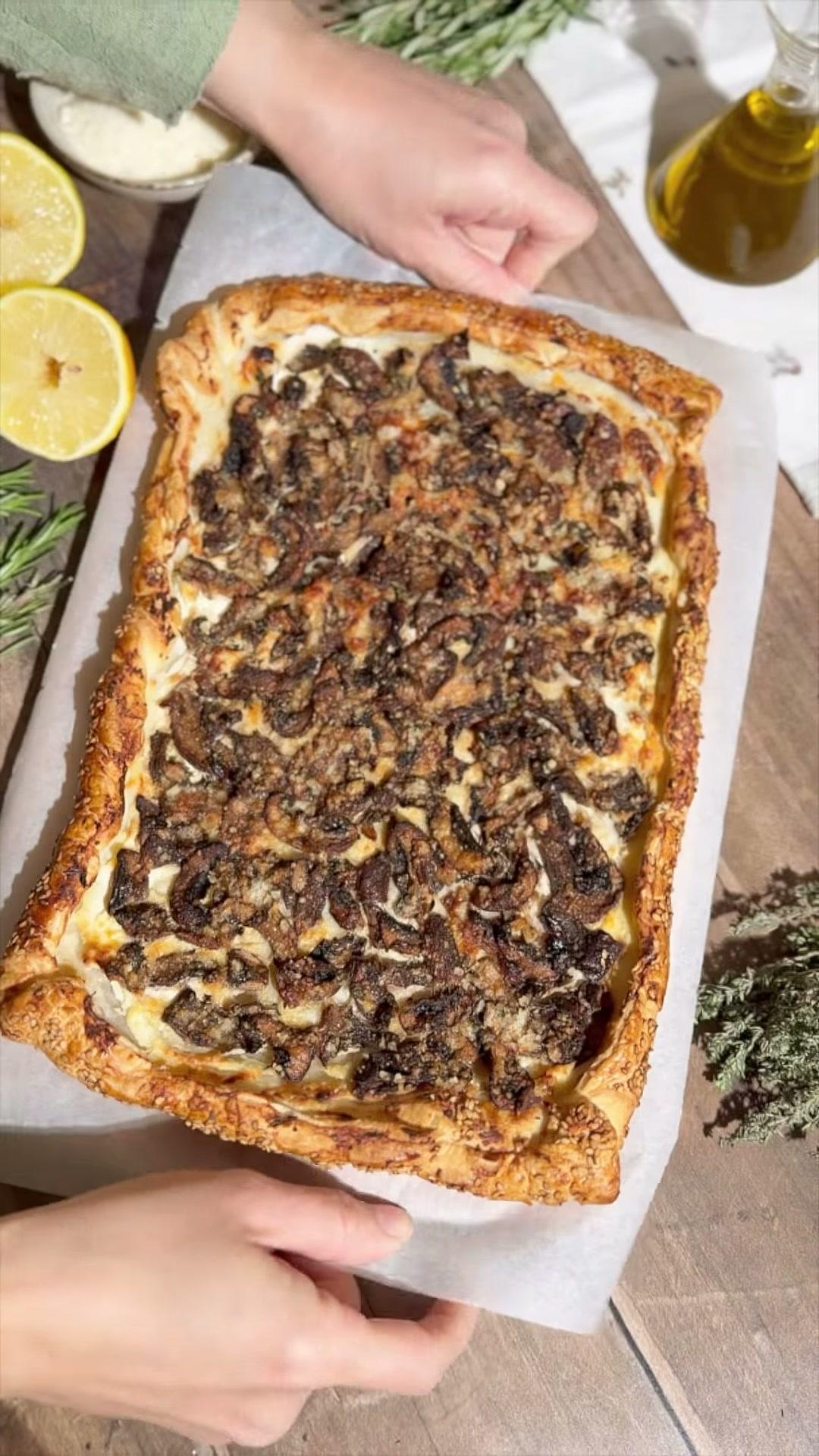 Mushroom Galette with Puff Pastry